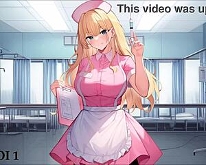 feel the rush as nurse girlfriend guides you to cum fast in hentai hypnosis