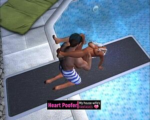 taken at the public swimming pool on the jumping board for some sex