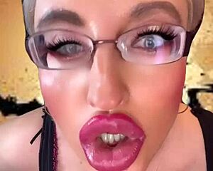 Big lips, eyes to drive you wild, seductive goddess commands of you