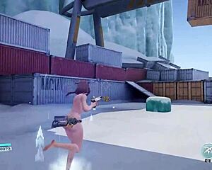 Haru Fully Nude Solo in Snowy Danger Path