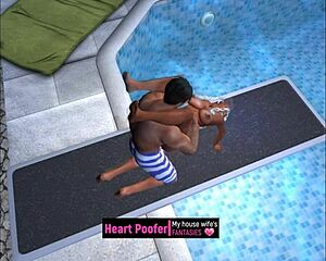 taken at the public swimming pool on the jumping board for some sex