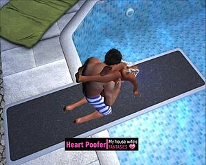 taken at the public swimming pool on the jumping board for some sex