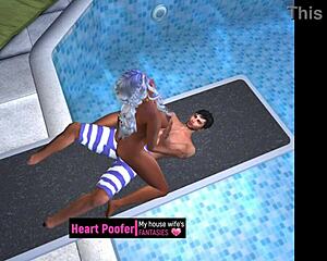 taken at the public swimming pool on the jumping board for some sex