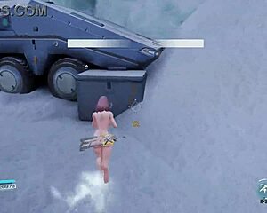 Haru Fully Nude Solo in Snowy Danger Path