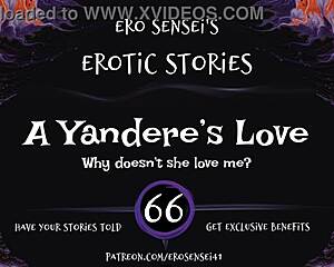 Yandere says, 'Listen to this erotic audio'