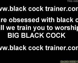 Mistress instructs her favorite slave on best methods available of pleasuring a large ebony shaft