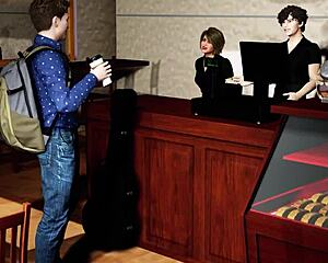 Wizard's lover seduces teacher in Musik Luv Magick.