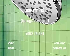 Rose relaxes suggestively after intense workout