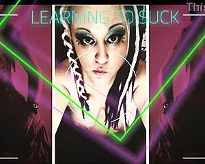 stepsister teaches you sucking technique for her to watch