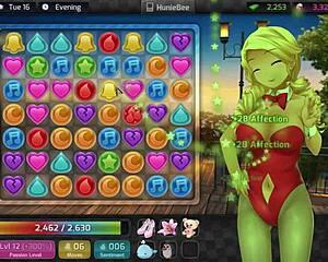 HuniePop walkthrough with a hot girl gamer