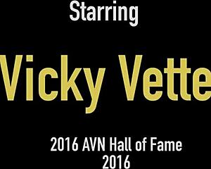 Wow! Vicky Vette Strips Pink Lace, Drills Her Holes with Big Tits Bouncing!