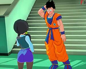 dragon ball zex android 18 and videl crave gohan in wild hentai