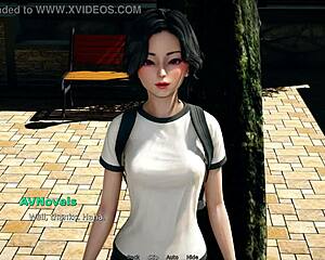 Teen Lover With Small Tits Plays Game With Bully