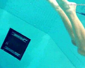 markova n zlata, hottest lesbians swimmin underwater, damn hot!