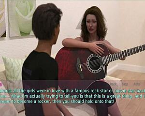 wife and stepmother share big tits and ass in game night