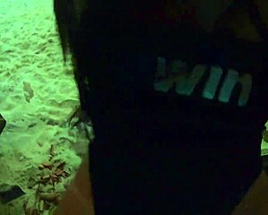 African Amateur Sucks Big Cock Publicly On Beach And Gets Cum From Stranger