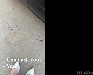 Ki-sim's emotional street encounter sucking off a stranger not fake