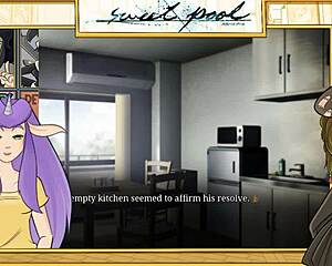 Japanese teacher and student in a hot pool scene in Yaoi game.