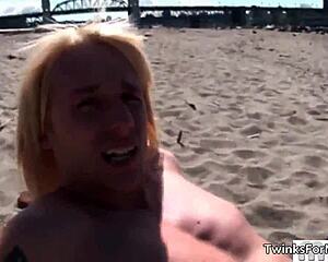 Cute blonde for gay hardcore fun