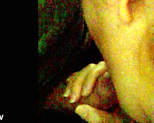 Amateur blowjob scene featuring Amador in action