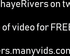 Red hair beauty enjoys solo play with a dildo and wears high heels.