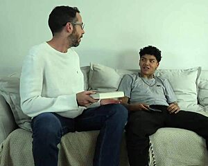 social educator gives cock