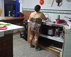 Fucking Stepson's Cousin Pussy Alone At Home