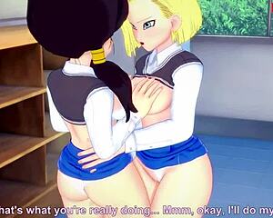 Android 18 and Videl Lesbian Sex in Dragon Ball Zex 4 Sheer Fantasy