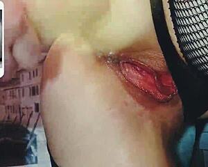 the chick with a large ass received huge big ass.