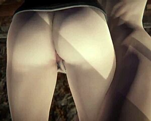 Pale twins in a 3some cumshot.