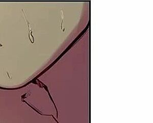 Interracial affair with a black maid in a hentai series