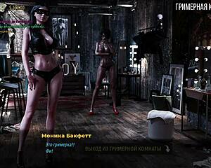 Succubus: Oiled up model for dancing in fashion business video