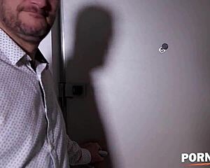 Busty Tattooed Babe Liya Silver Goes Crazy Over Co-Workers Monster Cock!