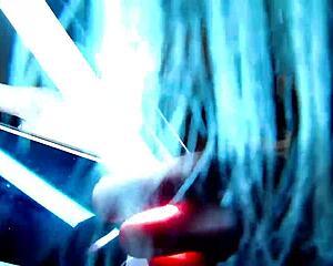 Cosplay slut gets her ass fucked online