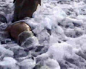 Monika Fox Swims In The Atlantic Ocean And Poses Naked On Public Beach