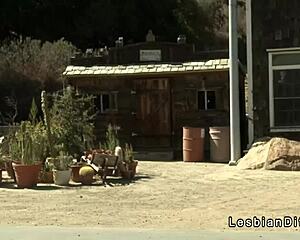 Lesbian teen SCISSORING in motel room