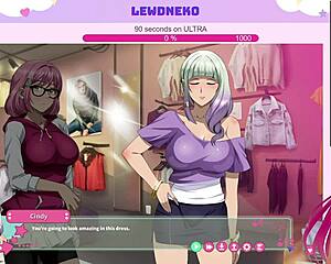 lewdneko the vtuber plays that wild futa game with creampie action