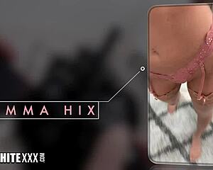 emma hix's sexy pussy gets fucked in epic threesome with doggystyle, missionary, sloppy deepthroat, gagging, and choking