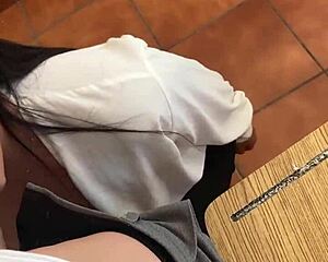 Rich Mexican MILF teacher gets naughty with her student outdoors
