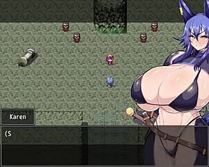 Adventurer Karen cursed to always feel aroused in anime hentai.