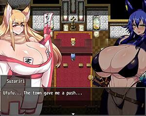 Adventurer Karen cursed to always feel aroused in anime hentai.