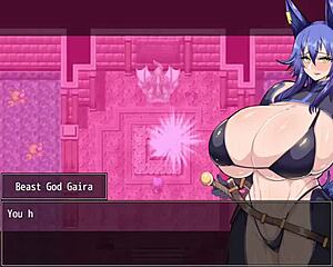 Adventurer Karen cursed to always feel aroused in anime hentai.