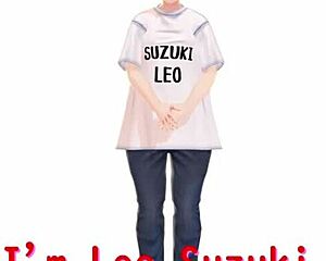 Anime girl tries stretch yoga exercises