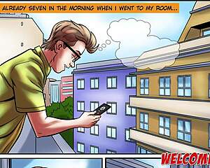 Anal Sex by Video Call Nerd Fucking a Big Butt Woman