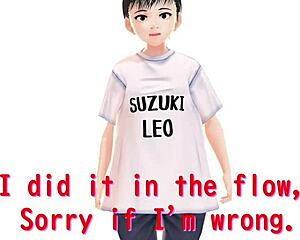 Anime girl tries stretch yoga exercises