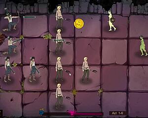 Monster girl teased wildly in anime action