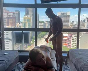 Descriptive Long-Haired Blonde Masseuse Enjoys Foreplay and Intense Orgasm with Jhonny Gab