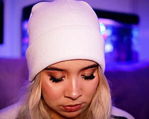 Beautiful blonde with a pretty face gives great blow job and has a big ass