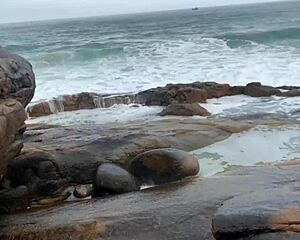 Fucking On A Deserted Trail With Big Tits And Monster Cock