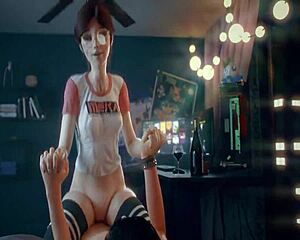 Another DVA clip riding hard in anime cowgirl style.